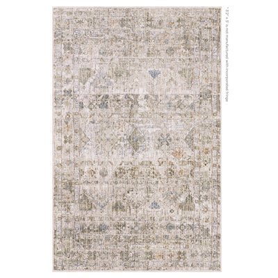 Oriental Weavers Avalon AVA05 soft transitional rug featuring decorative pattern in beige/ grey tones