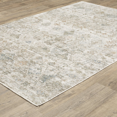 Oriental Weavers Avalon AVA05 soft transitional rug featuring decorative pattern in beige/ grey tones