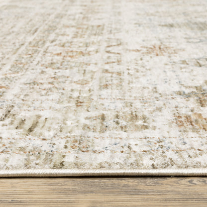 Oriental Weavers Avalon AVA05 soft transitional rug featuring decorative pattern in beige/ grey tones