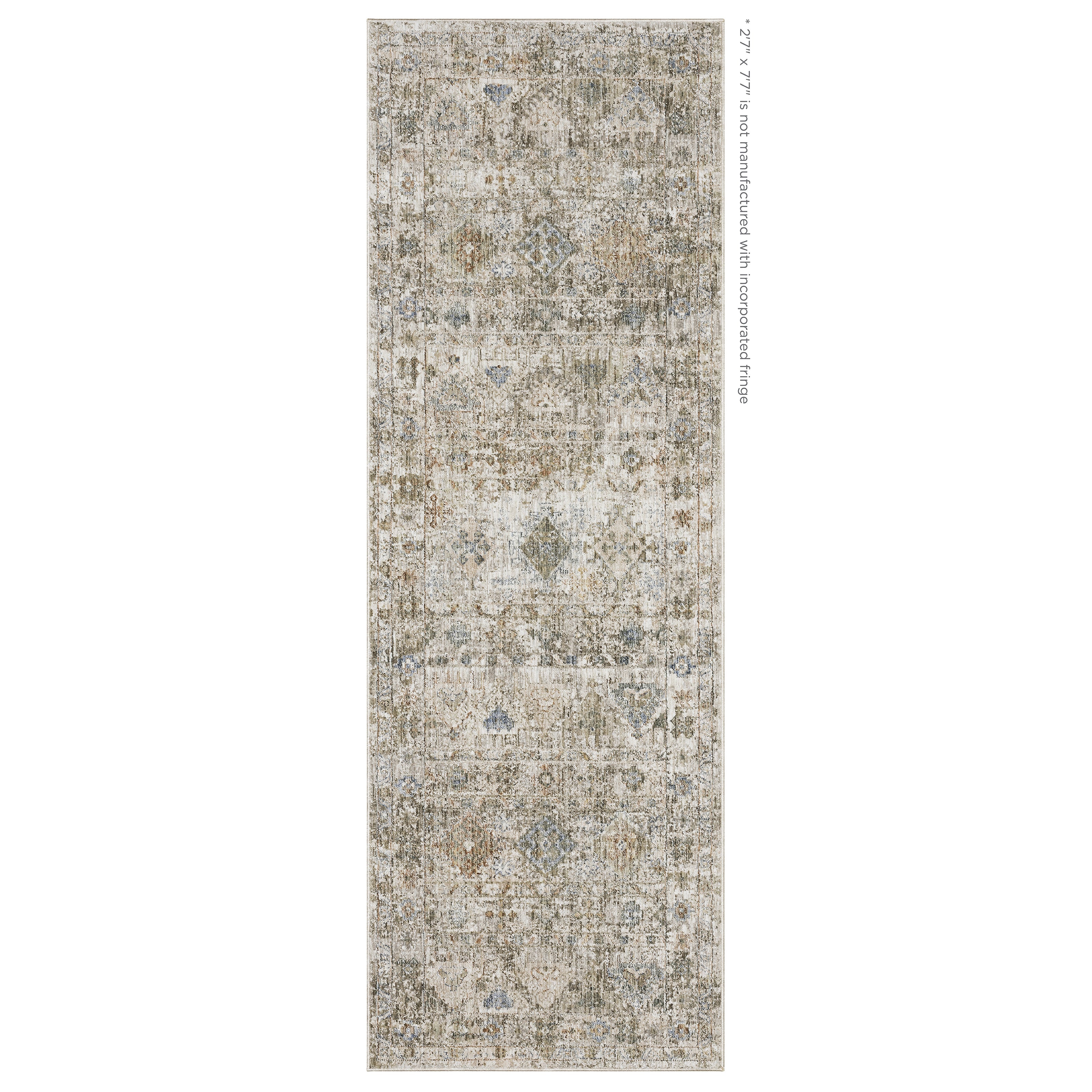 Oriental Weavers Avalon AVA05 soft transitional rug featuring decorative pattern in beige/ grey tones