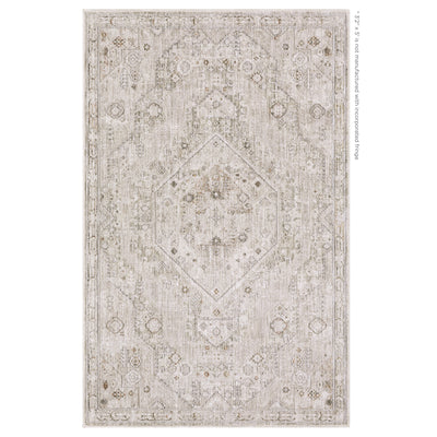 Oriental Weavers Avalon AVA06 soft transitional rug featuring decorative pattern in beige/ ivory tones