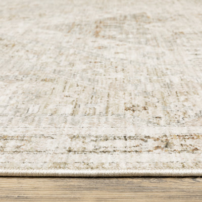 Oriental Weavers Avalon AVA06 soft transitional rug featuring decorative pattern in beige/ ivory tones