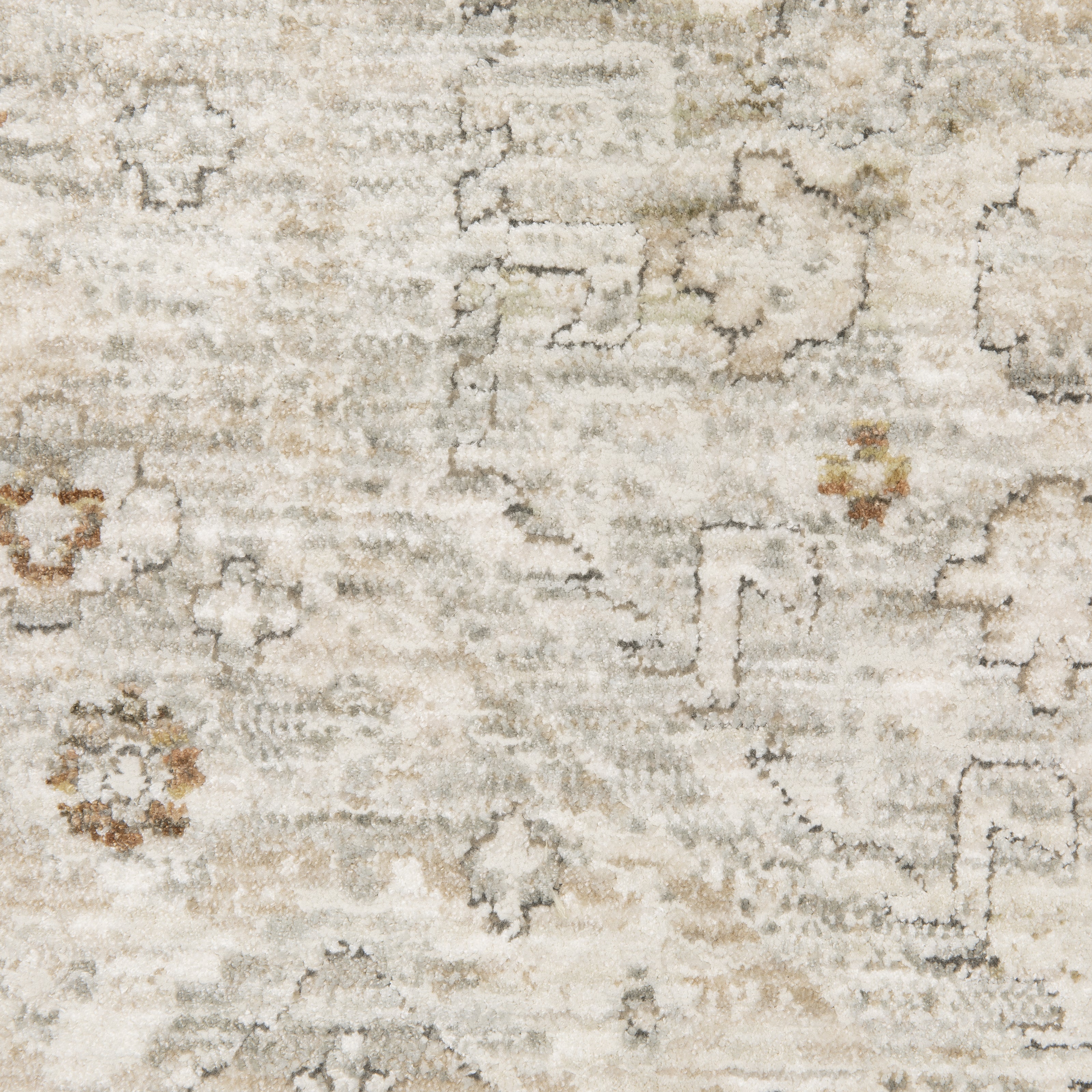 Oriental Weavers Avalon AVA06 soft transitional rug featuring decorative pattern in beige/ ivory tones