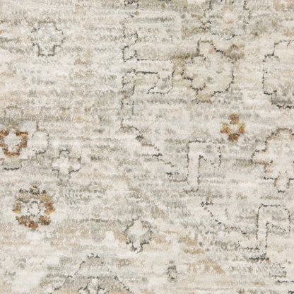 Oriental Weavers Avalon AVA06 soft transitional rug featuring decorative pattern in beige/ ivory tones