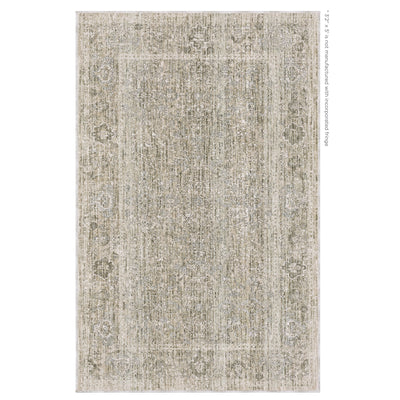Oriental Weavers Avalon AVA07 soft transitional rug featuring decorative pattern in beige/ grey tones