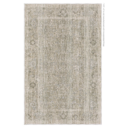 Oriental Weavers Avalon AVA07 soft transitional rug featuring decorative pattern in beige/ grey tones