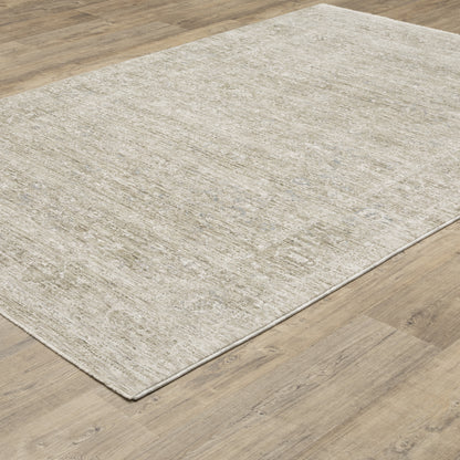 Oriental Weavers Avalon AVA07 soft transitional rug featuring decorative pattern in beige/ grey tones