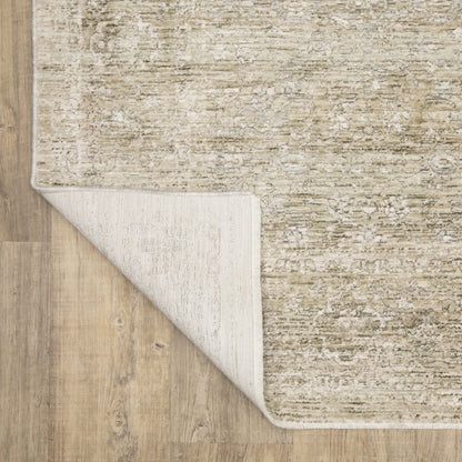 Oriental Weavers Avalon AVA07 soft transitional rug featuring decorative pattern in beige/ grey tones