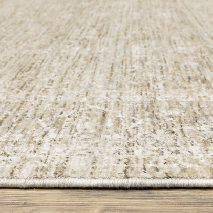 Oriental Weavers Avalon AVA07 soft transitional rug featuring decorative pattern in beige/ grey tones