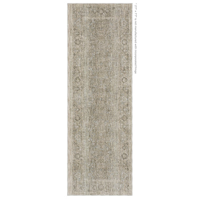 Oriental Weavers Avalon AVA07 soft transitional rug featuring decorative pattern in beige/ grey tones