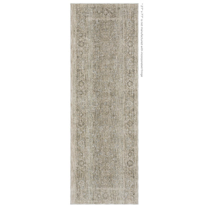 Oriental Weavers Avalon AVA07 soft transitional rug featuring decorative pattern in beige/ grey tones