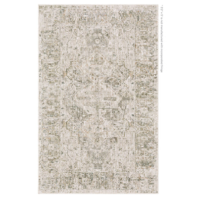 Oriental Weavers Avalon AVA08 soft transitional rug featuring decorative pattern in beige/ grey tones