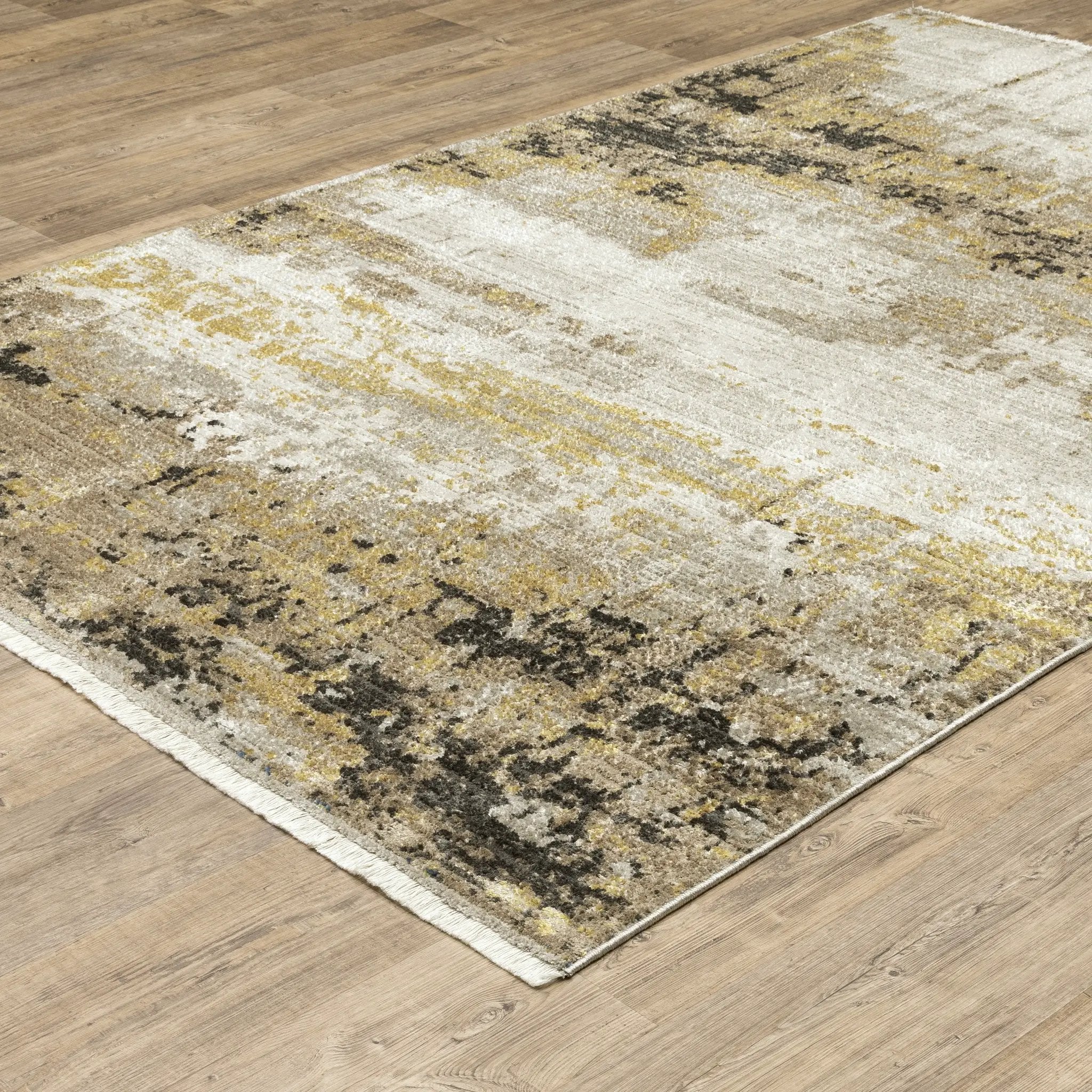 Bauer 2061X Gold/ Black Area Rug by Oriental Weavers