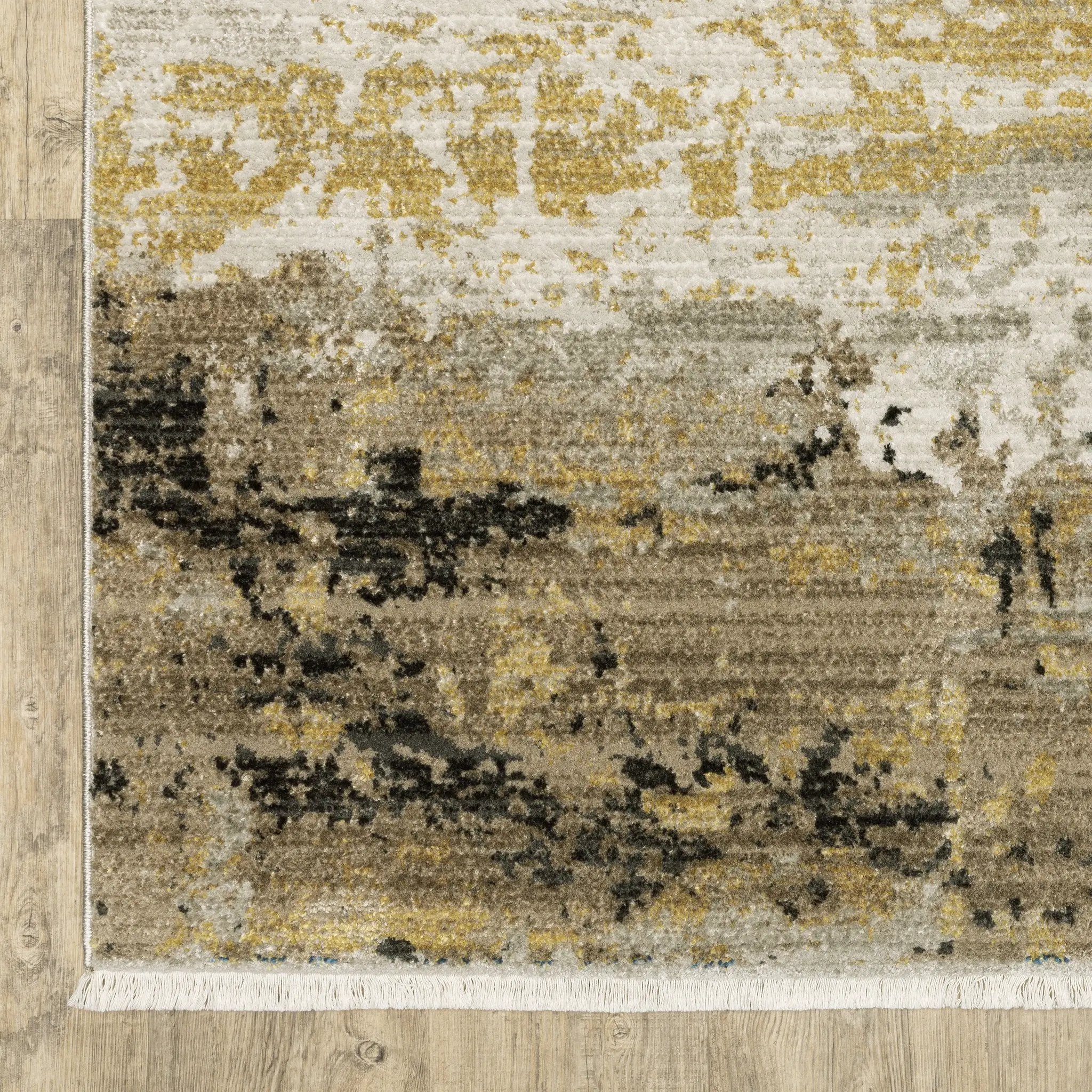 Bauer 2061X Gold/ Black Area Rug by Oriental Weavers