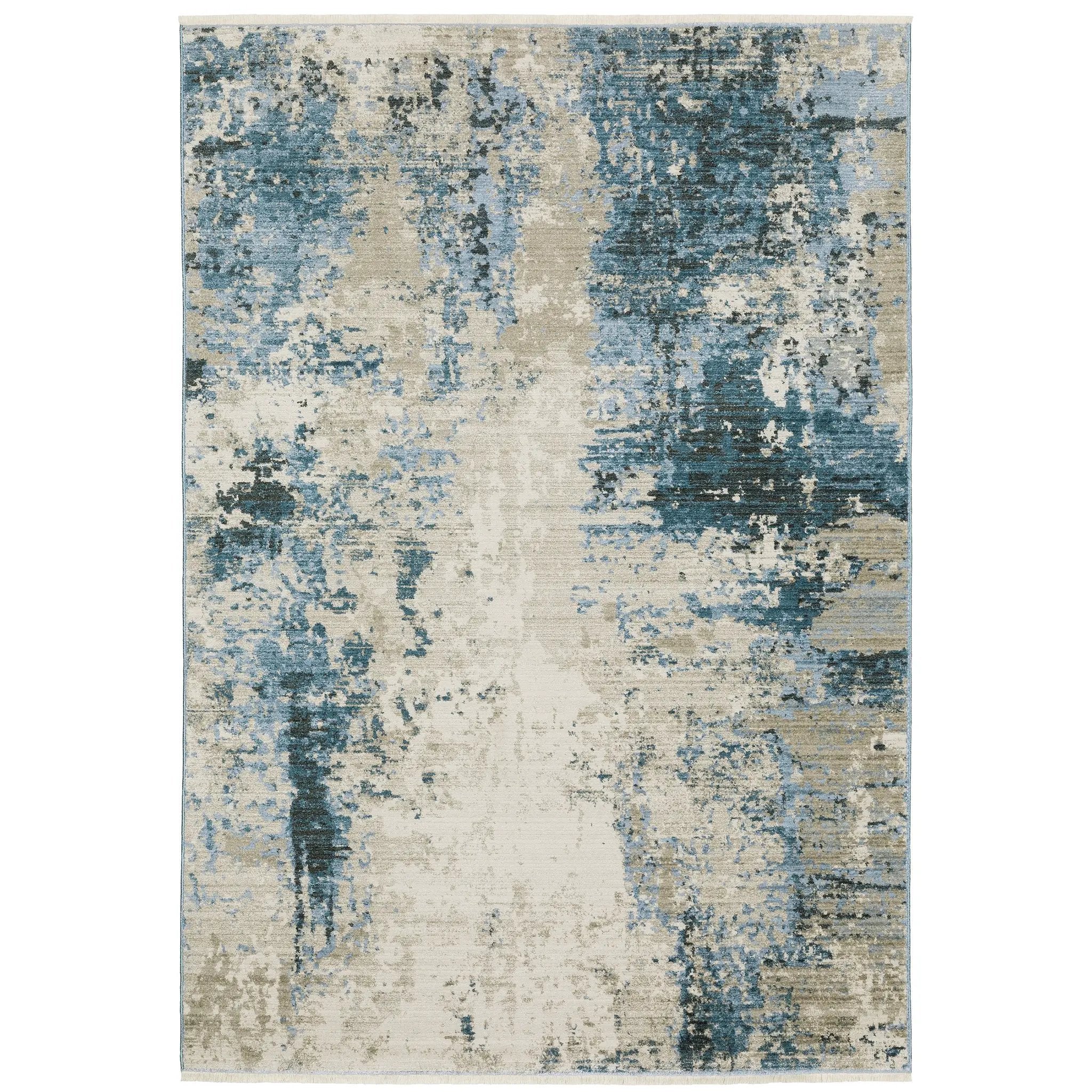 Bauer 041L2 Blue/ Beige Area Rug by Oriental Weavers