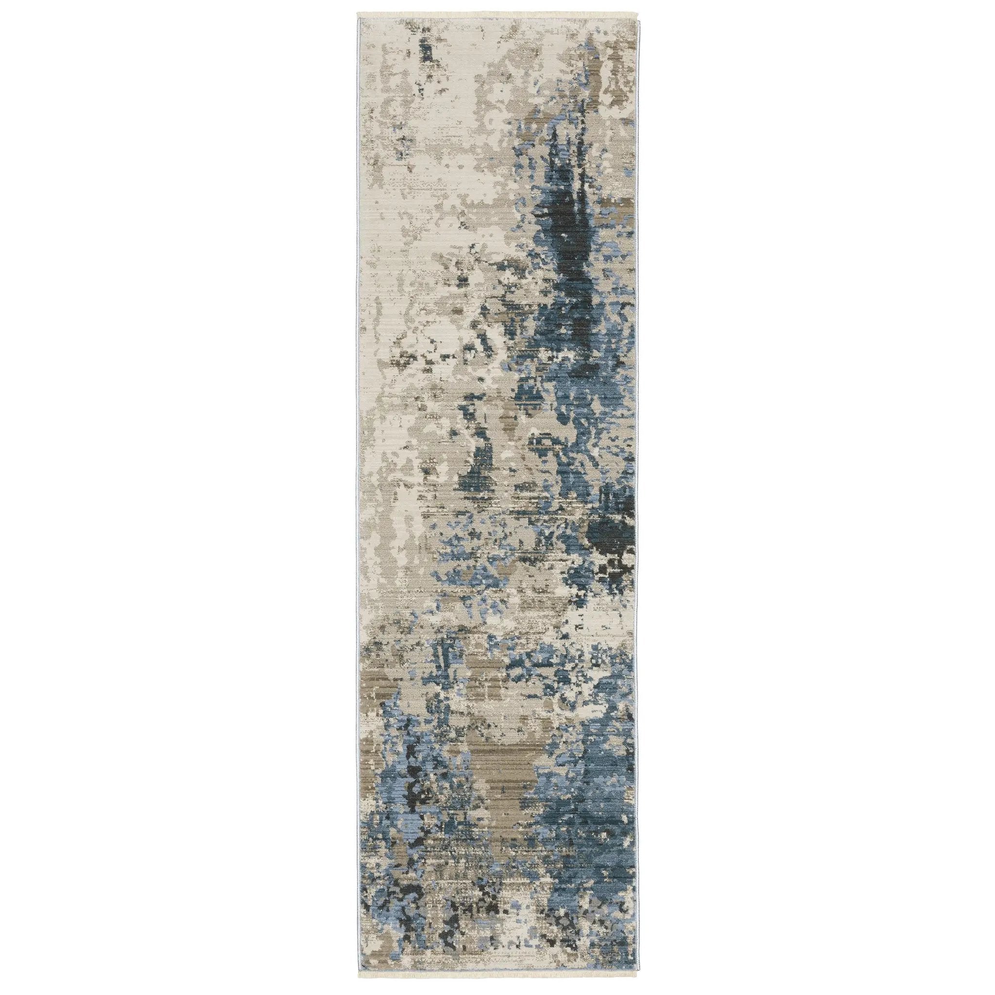 Bauer 041L2 Blue/ Beige Area Rug by Oriental Weavers
