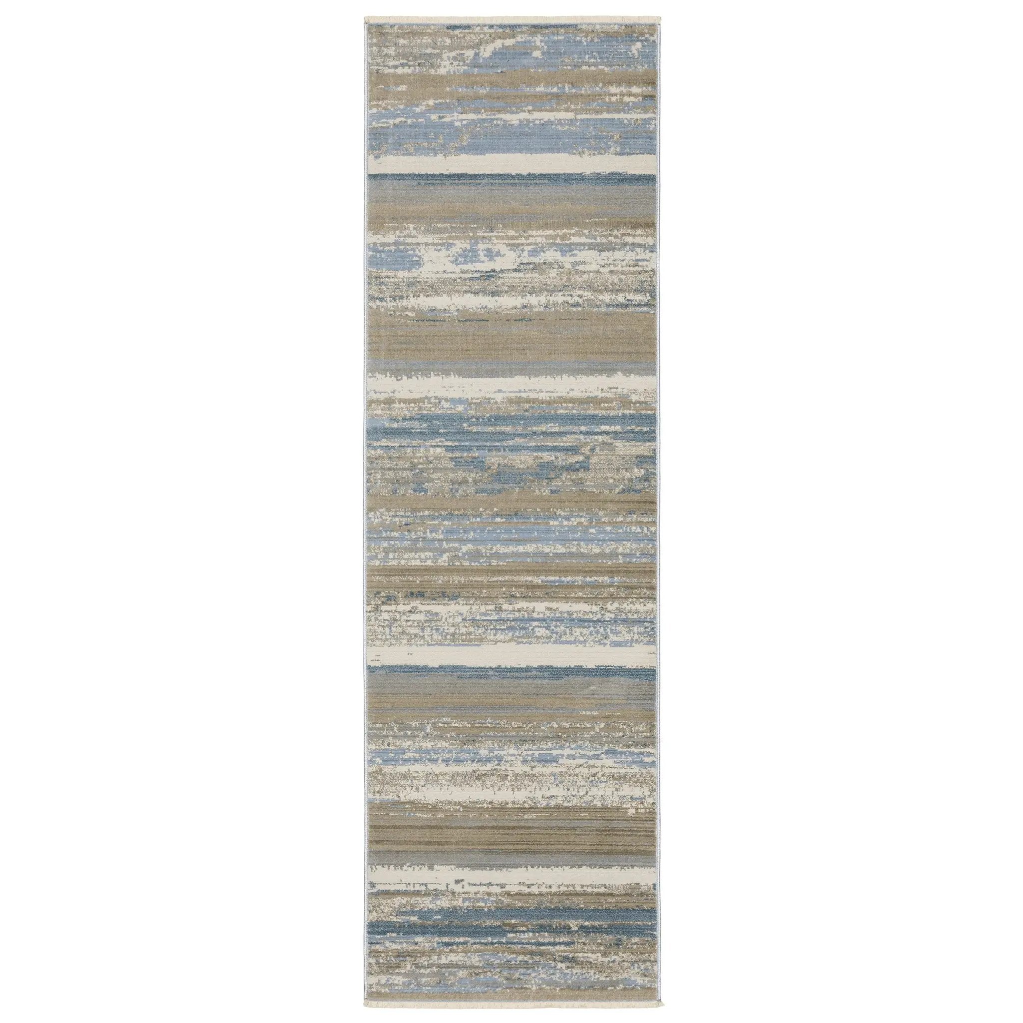 Bauer 042L2 Blue/ Beige Area Rug by Oriental Weavers