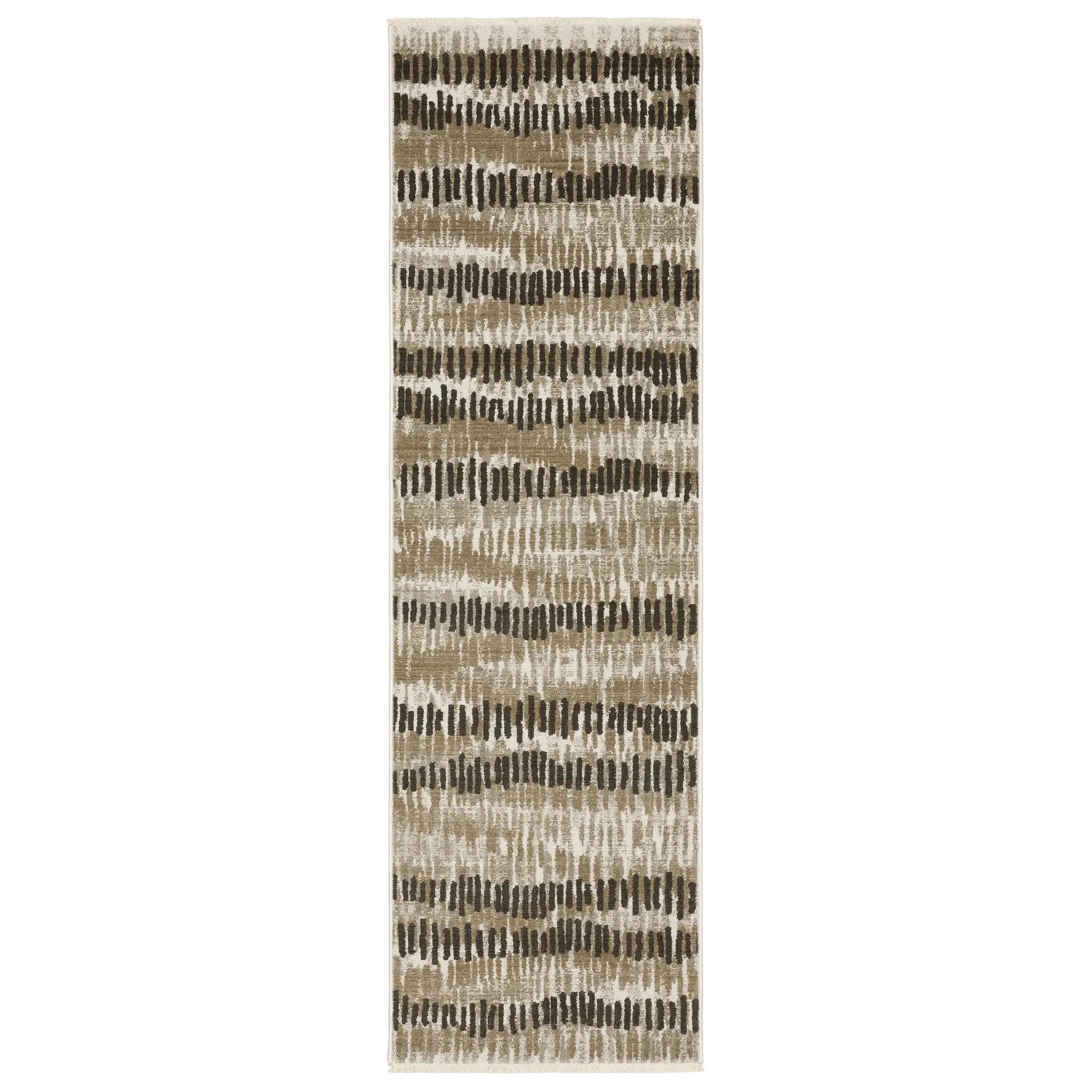 Bauer 8120D Beige/ Charcoal Area Rug by Oriental Weavers