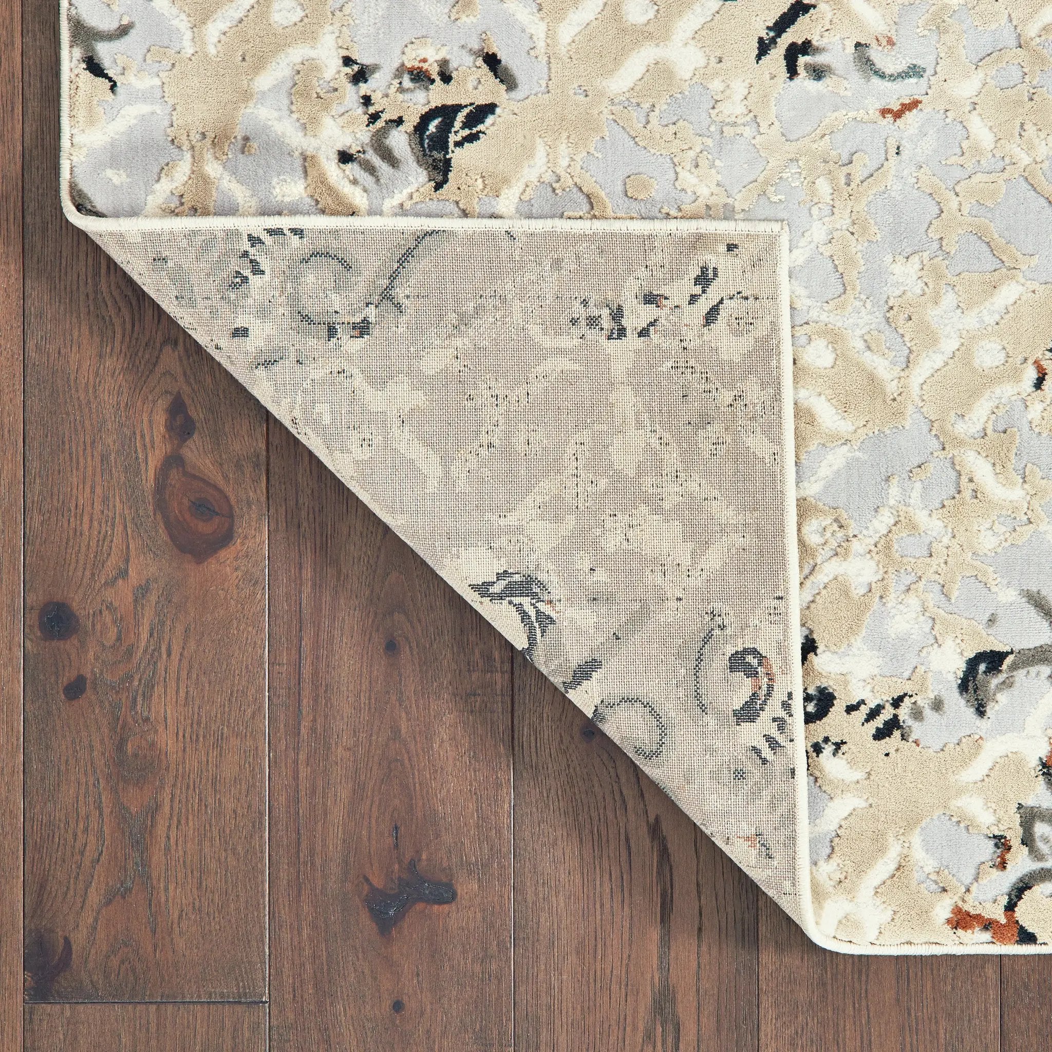 Bowen 108W2 Grey/ Gold Area Rug by Oriental Weavers