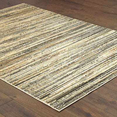 Oriental Weavers Bowen 1332J soft transitional rug featuring textured design in ivory/ gold tones