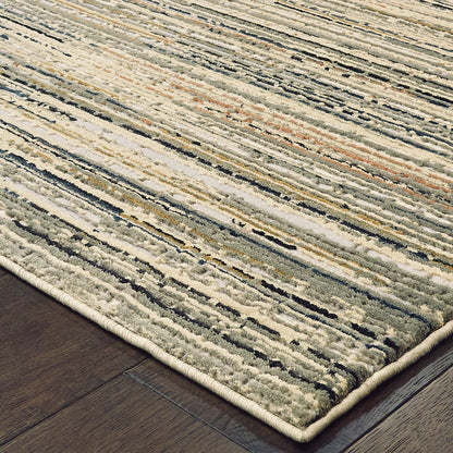 Oriental Weavers Bowen 1332J soft transitional rug featuring textured design in ivory/ gold tones
