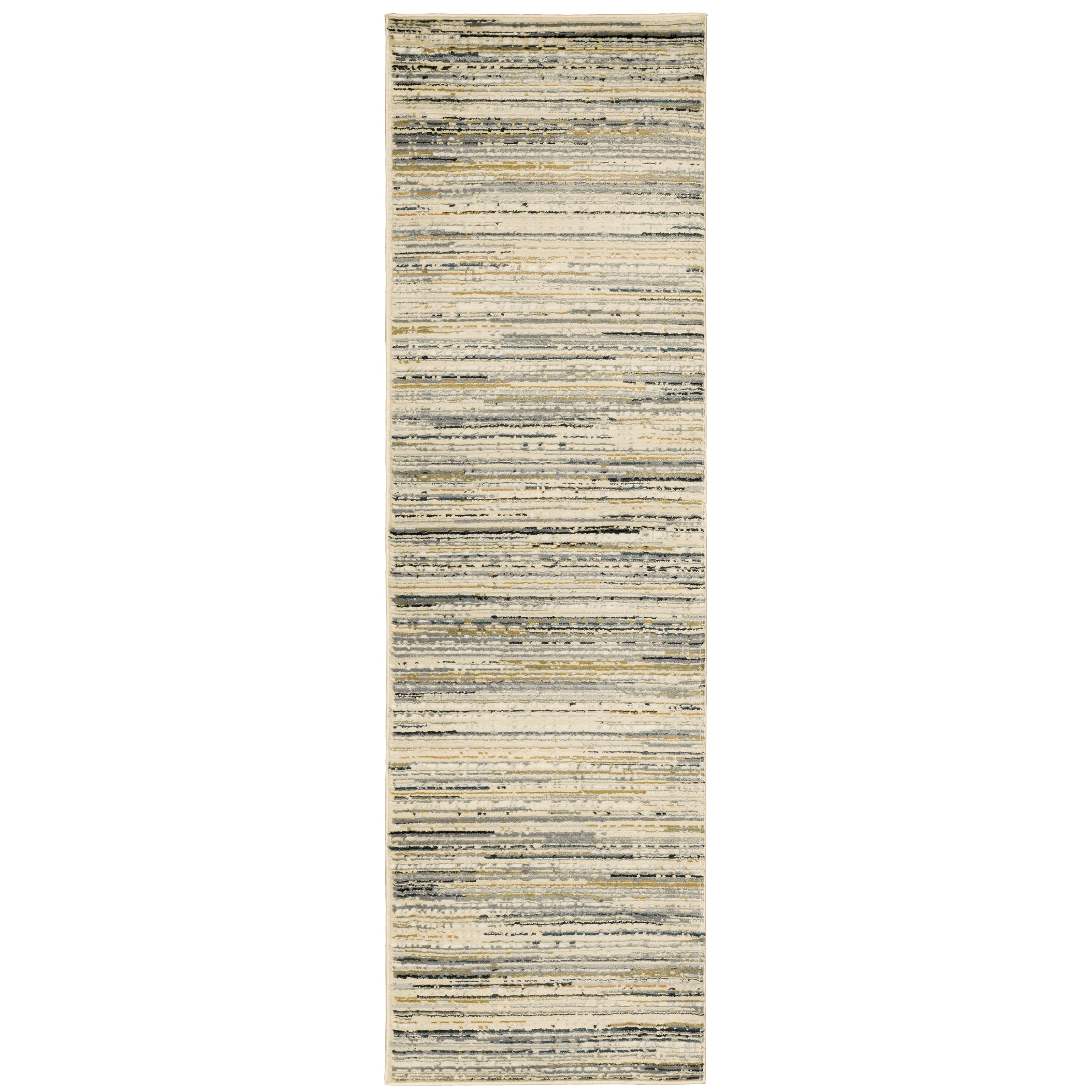 Oriental Weavers Bowen 1332J soft transitional rug featuring textured design in ivory/ gold tones
