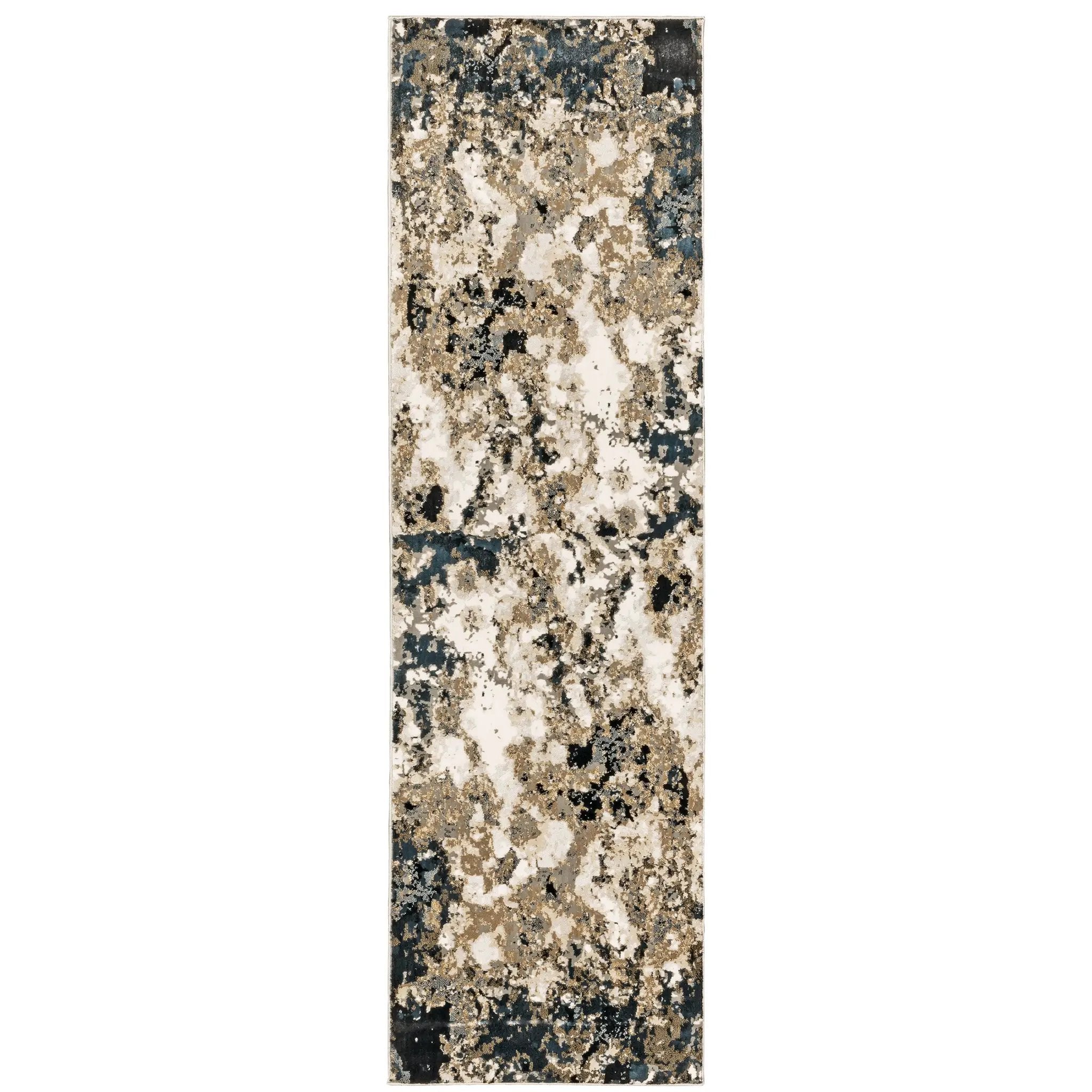 Bowen 1808Q Navy/ Gold Area Rug by Oriental Weavers