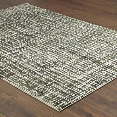 Oriental Weavers Bowen 2066W soft transitional rug featuring textured design in grey/ ivory tones