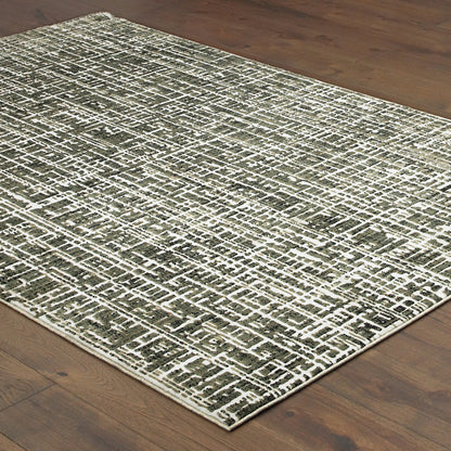 Oriental Weavers Bowen 2066W soft transitional rug featuring textured design in grey/ ivory tones