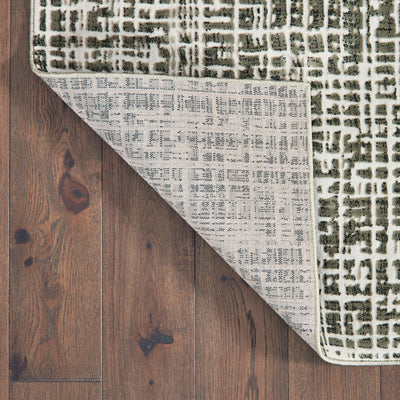 Oriental Weavers Bowen 2066W soft transitional rug featuring textured design in grey/ ivory tones