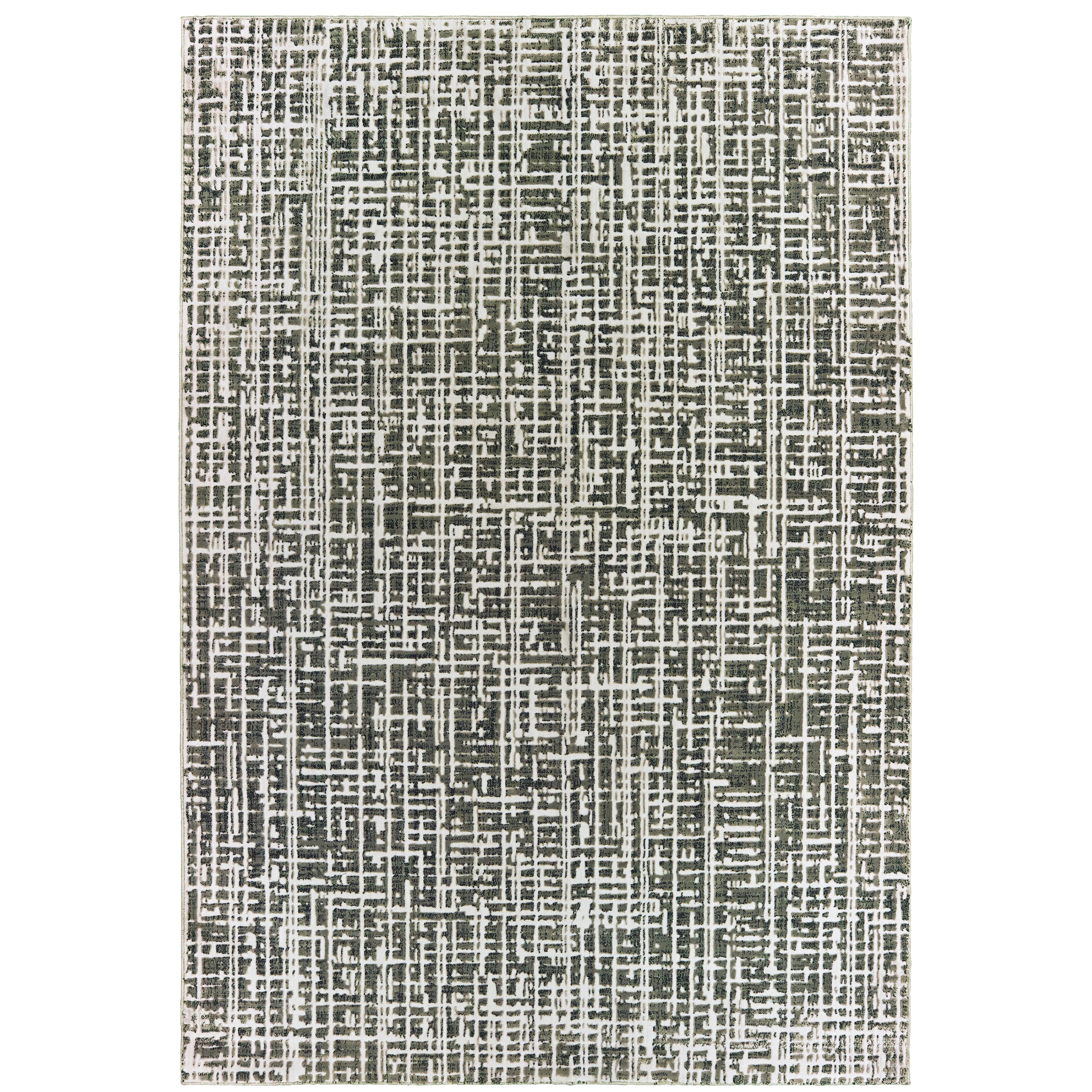 Oriental Weavers Bowen 2066W soft transitional rug featuring textured design in grey/ ivory tones