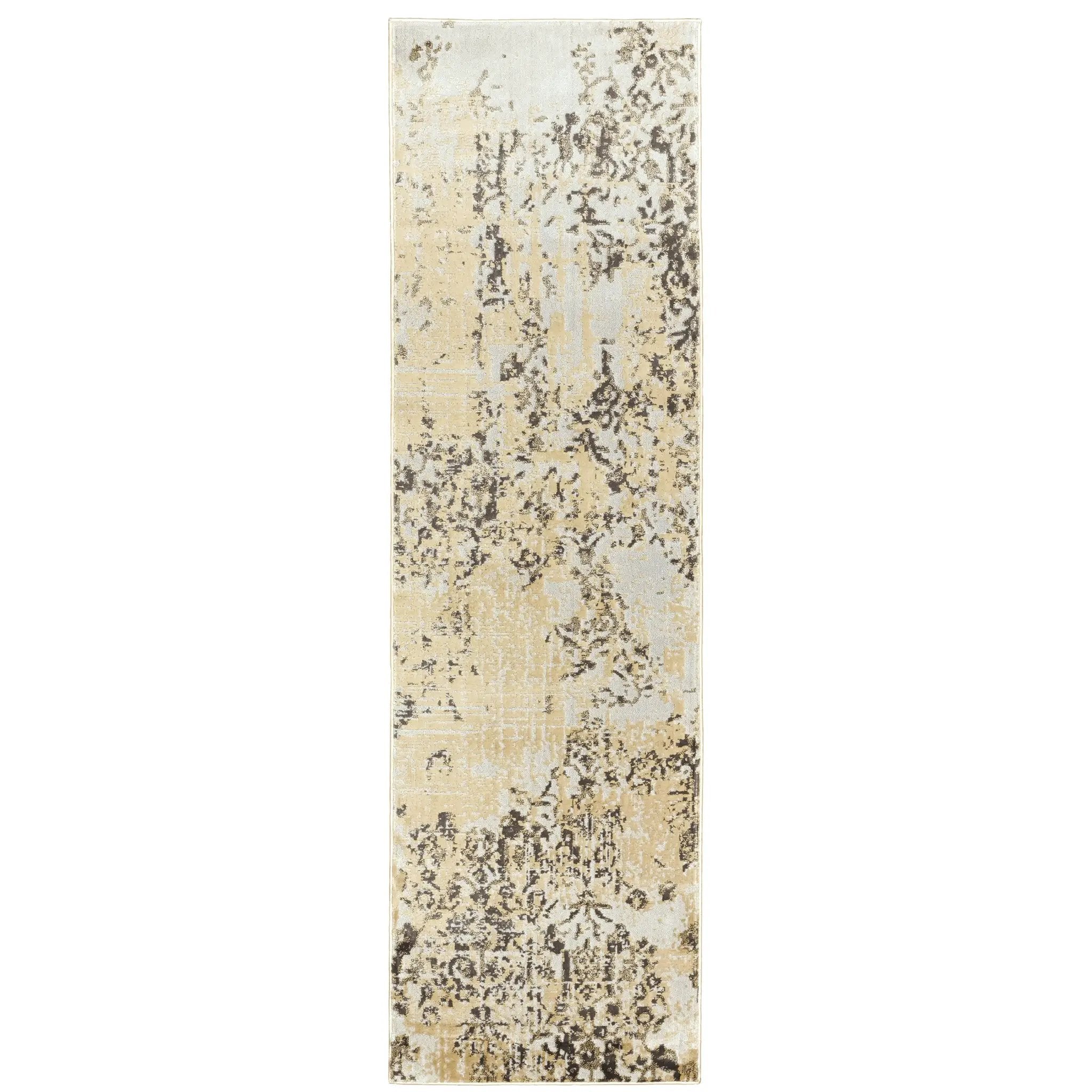Bowen 2067W Grey/ Gold Area Rug by Oriental Weavers