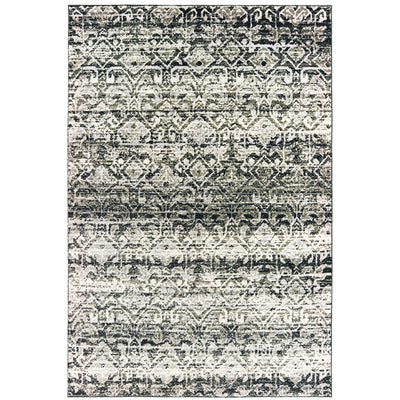Oriental Weavers Bowen 042H2 soft transitional rug featuring textured design in grey/ ivory tones