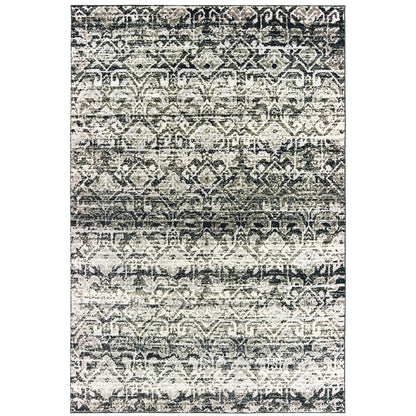 Oriental Weavers Bowen 042H2 soft transitional rug featuring textured design in grey/ ivory tones