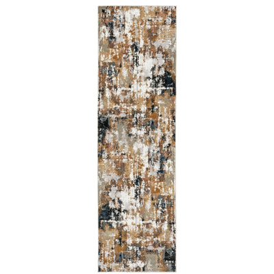 Oriental Weavers Bowen 4928X soft transitional rug featuring textured design in grey/ gold tones