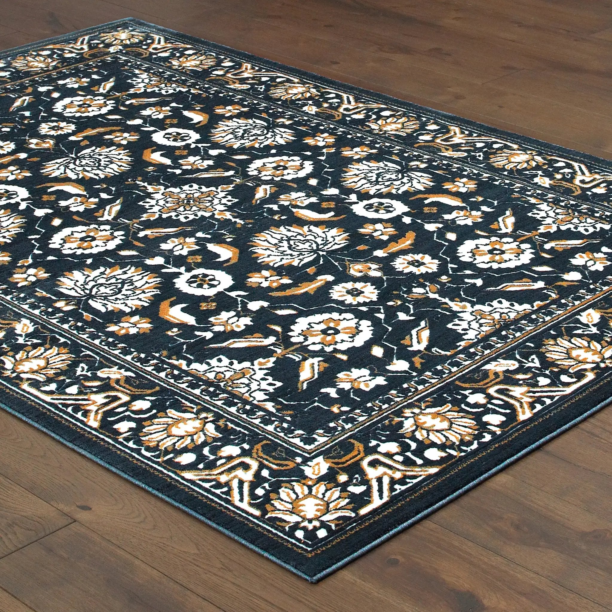 Bowen 534L2 Navy/ Gold Area Rug by Oriental Weavers