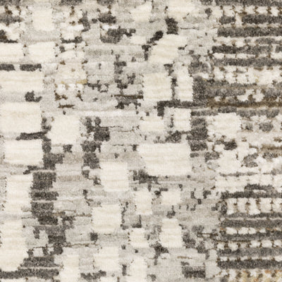 Oriental Weavers Branigan BRG01 soft modern rug featuring abstract pattern in ivory / brown tones