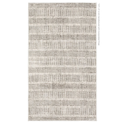 Oriental Weavers Branigan BRG03 soft modern rug featuring abstract pattern in ivory / brown tones