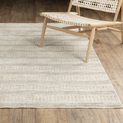 Oriental Weavers Branigan BRG03 soft modern rug featuring abstract pattern in ivory / brown tones
