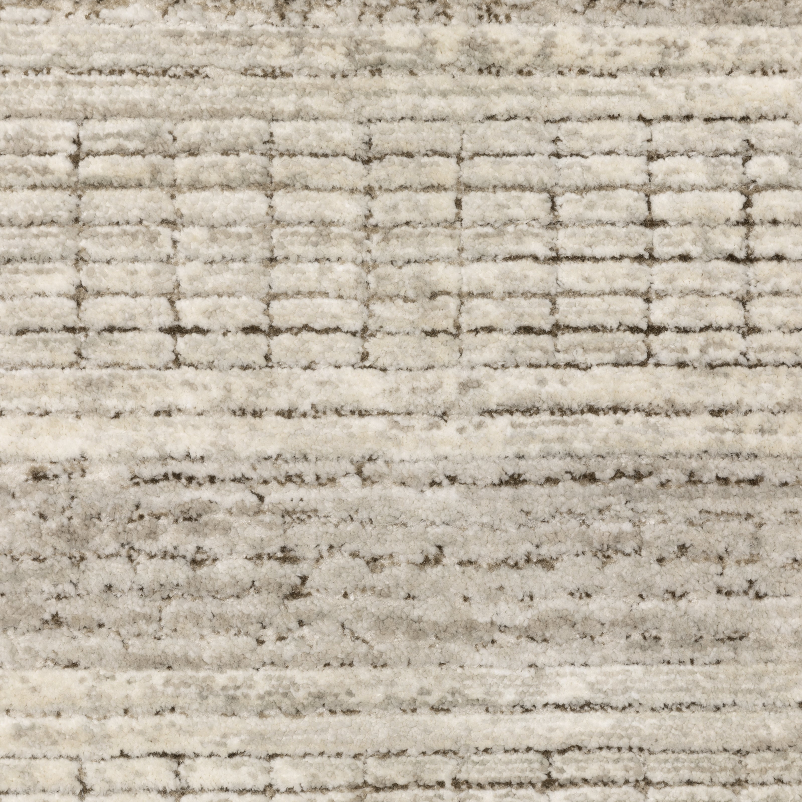 Oriental Weavers Branigan BRG03 soft modern rug featuring abstract pattern in ivory / brown tones