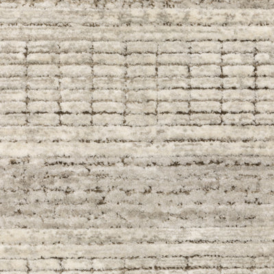 Oriental Weavers Branigan BRG03 soft modern rug featuring abstract pattern in ivory / brown tones