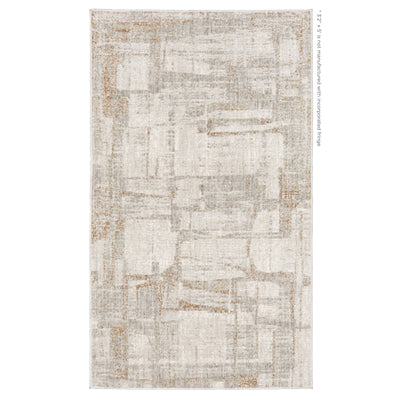 Oriental Weavers Branigan BRG04 soft traditional rug featuring abstract pattern in ivory / gold tones