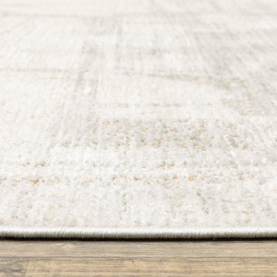 Oriental Weavers Branigan BRG04 soft traditional rug featuring abstract pattern in ivory / gold tones