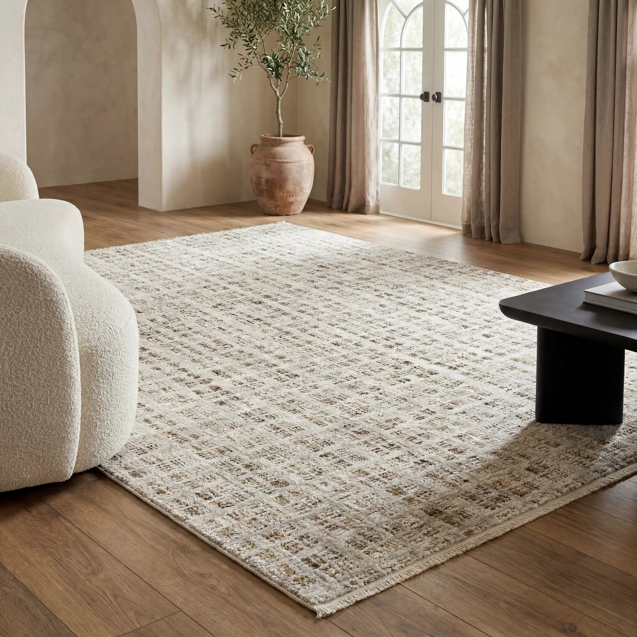 Branigan BRG07 Ivory / Brown Area Rug by Oriental Weavers
