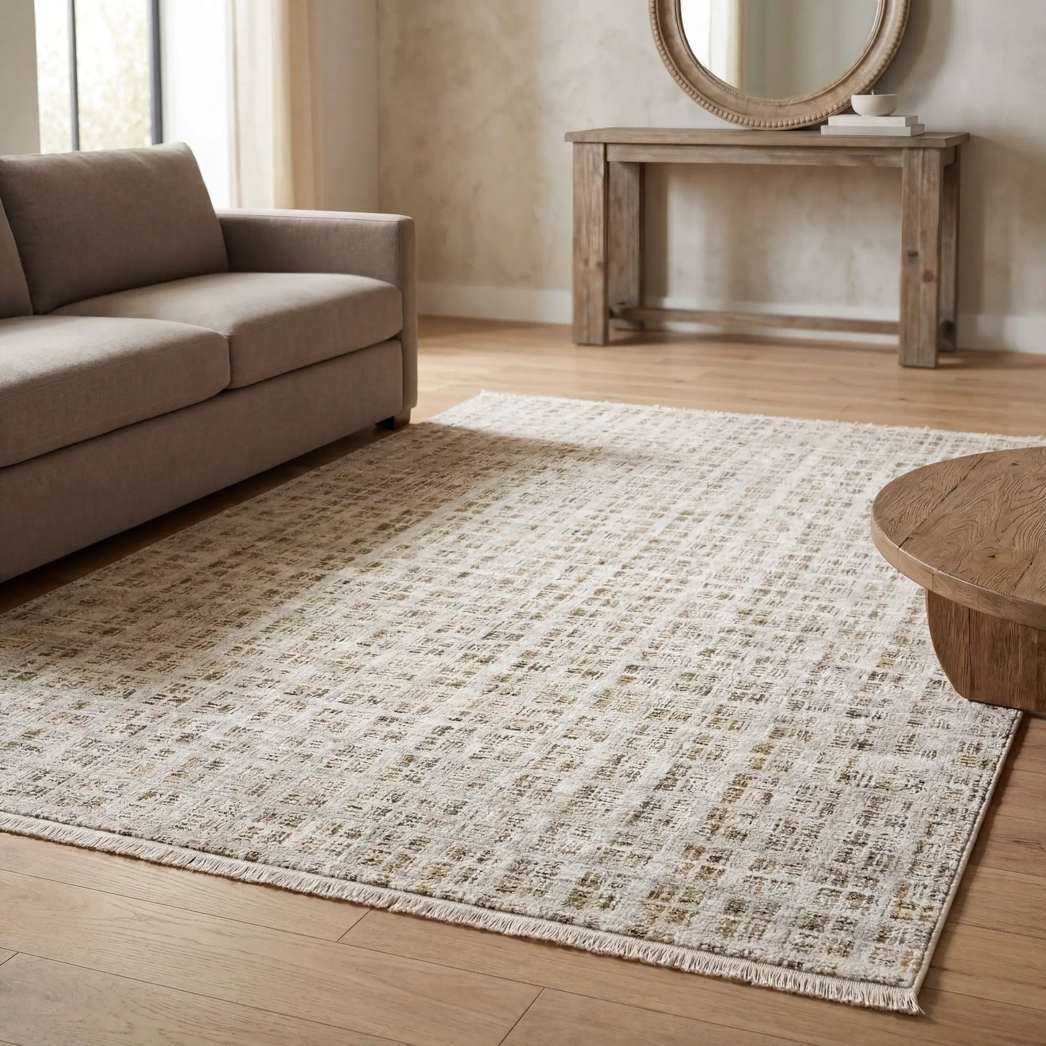 Branigan BRG07 Ivory / Brown Area Rug by Oriental Weavers