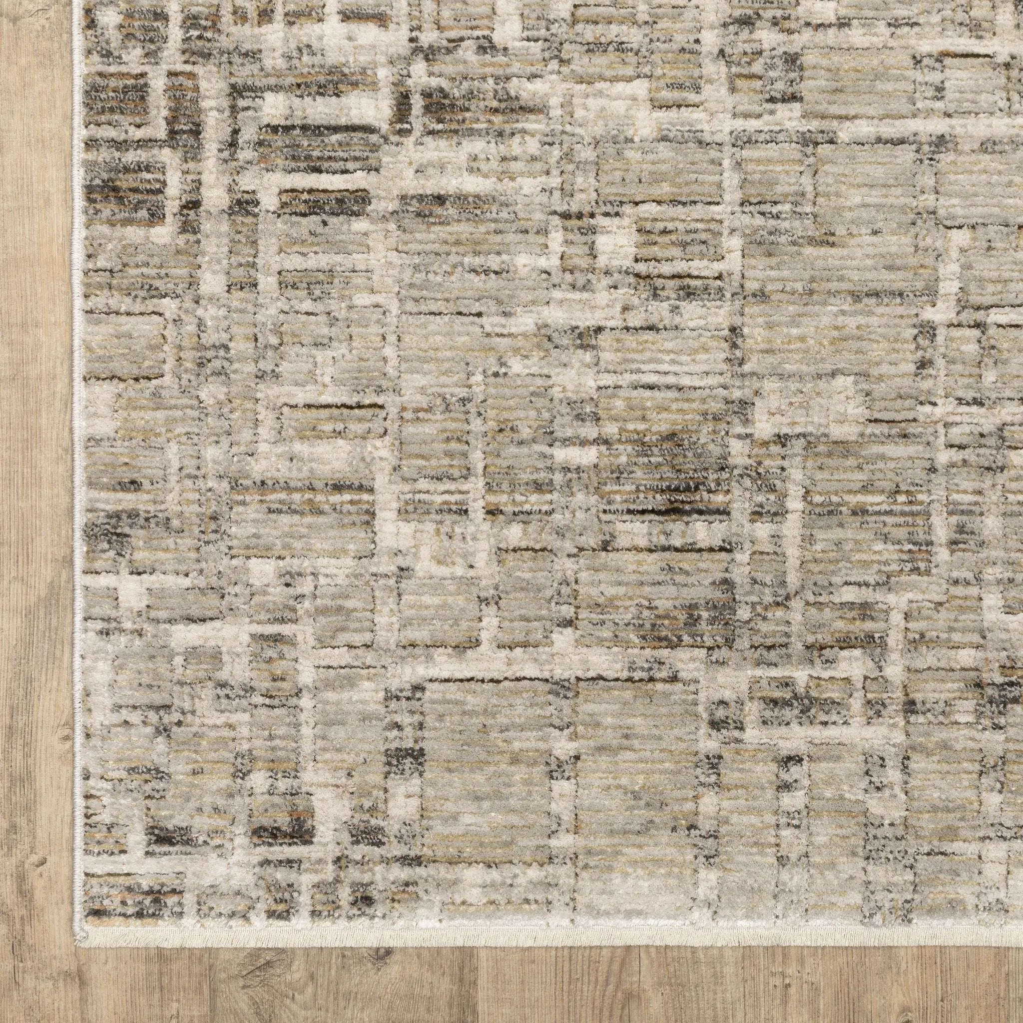 Branigan BRG08 Ivory / Grey Area Rug by Oriental Weavers