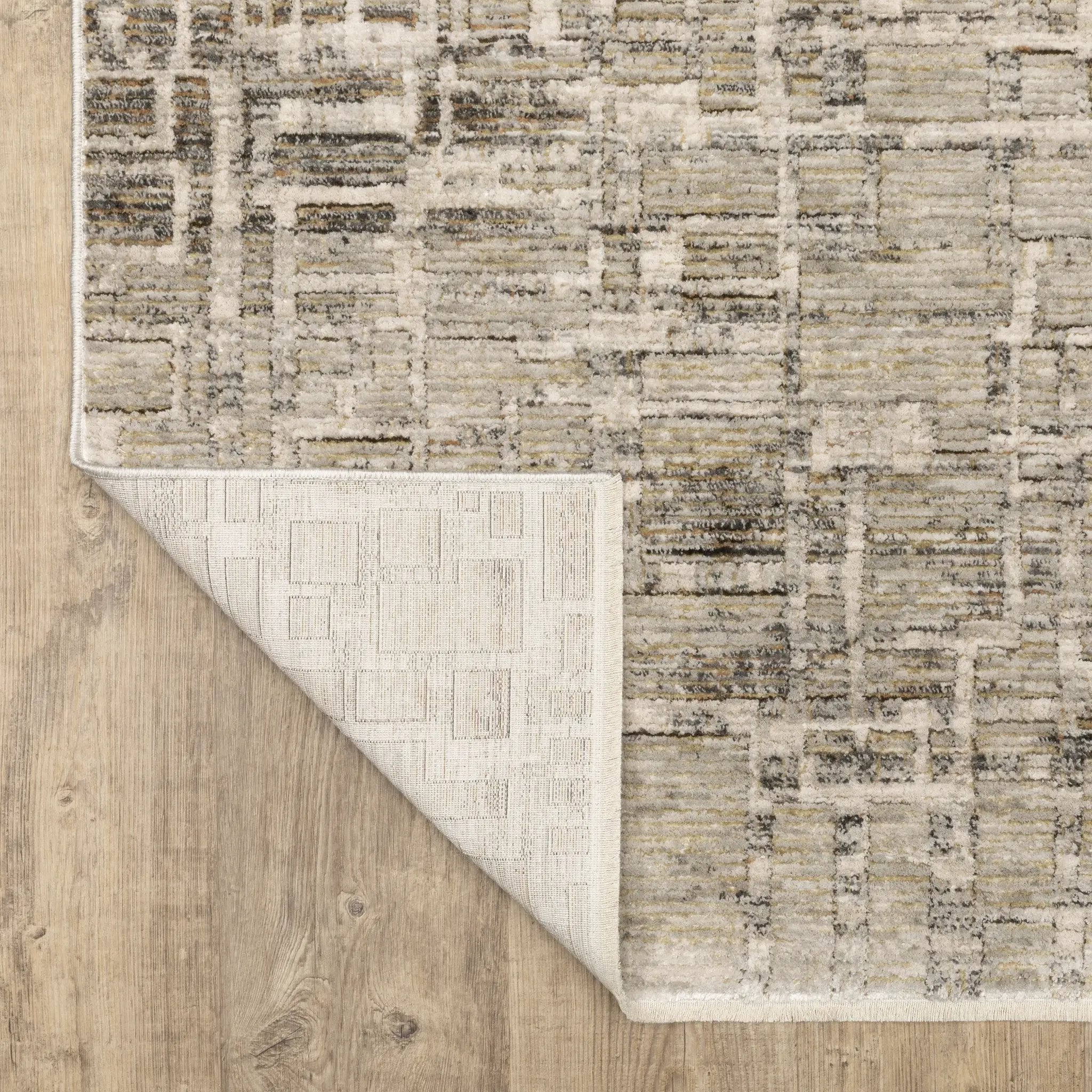Branigan BRG08 Ivory / Grey Area Rug by Oriental Weavers