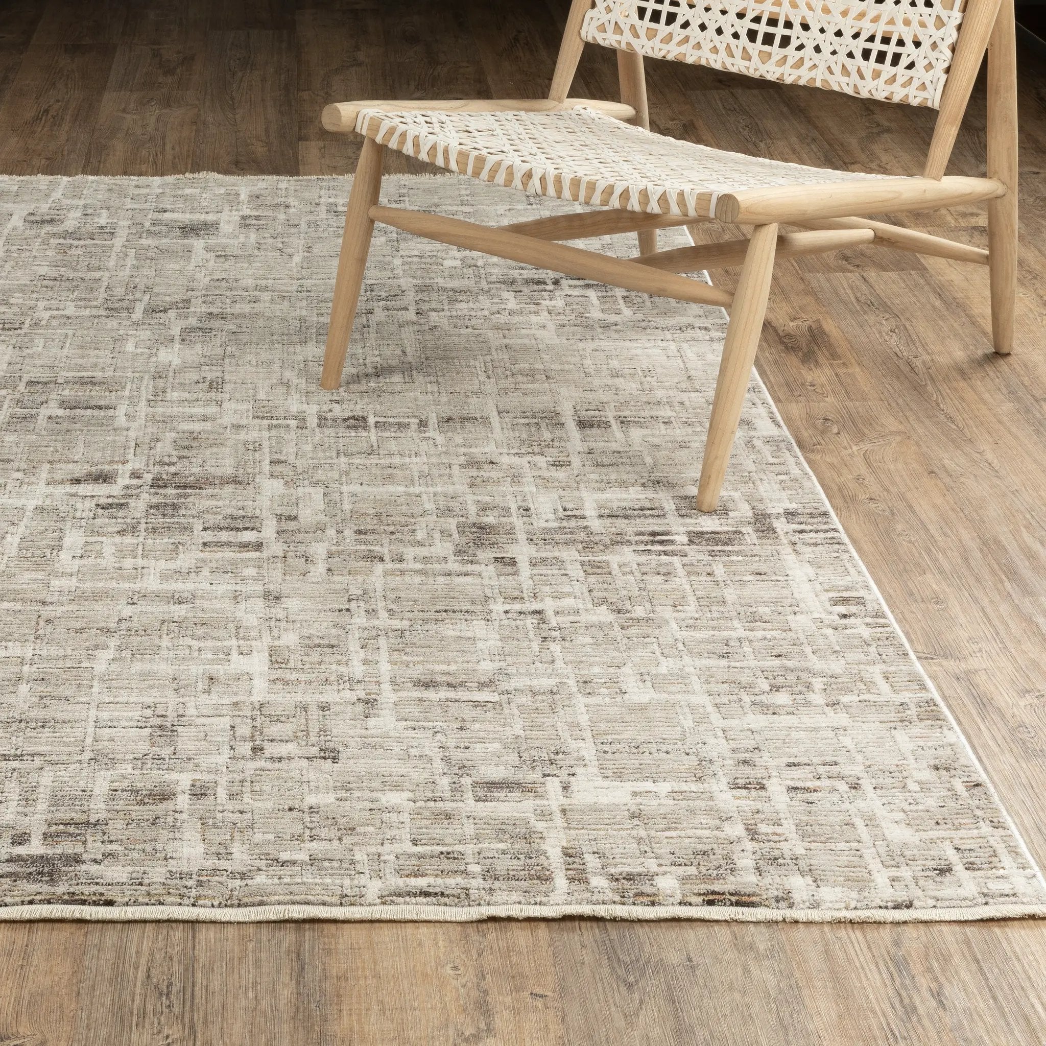 Branigan BRG08 Ivory / Grey Area Rug by Oriental Weavers