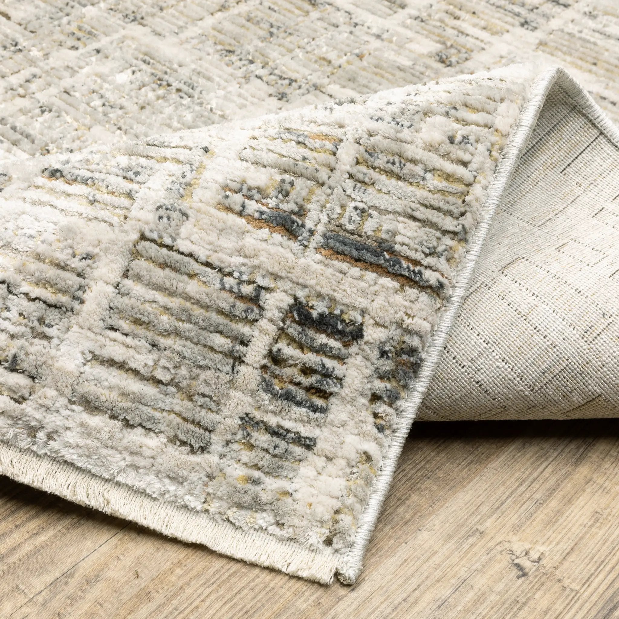 Branigan BRG08 Ivory / Grey Area Rug by Oriental Weavers