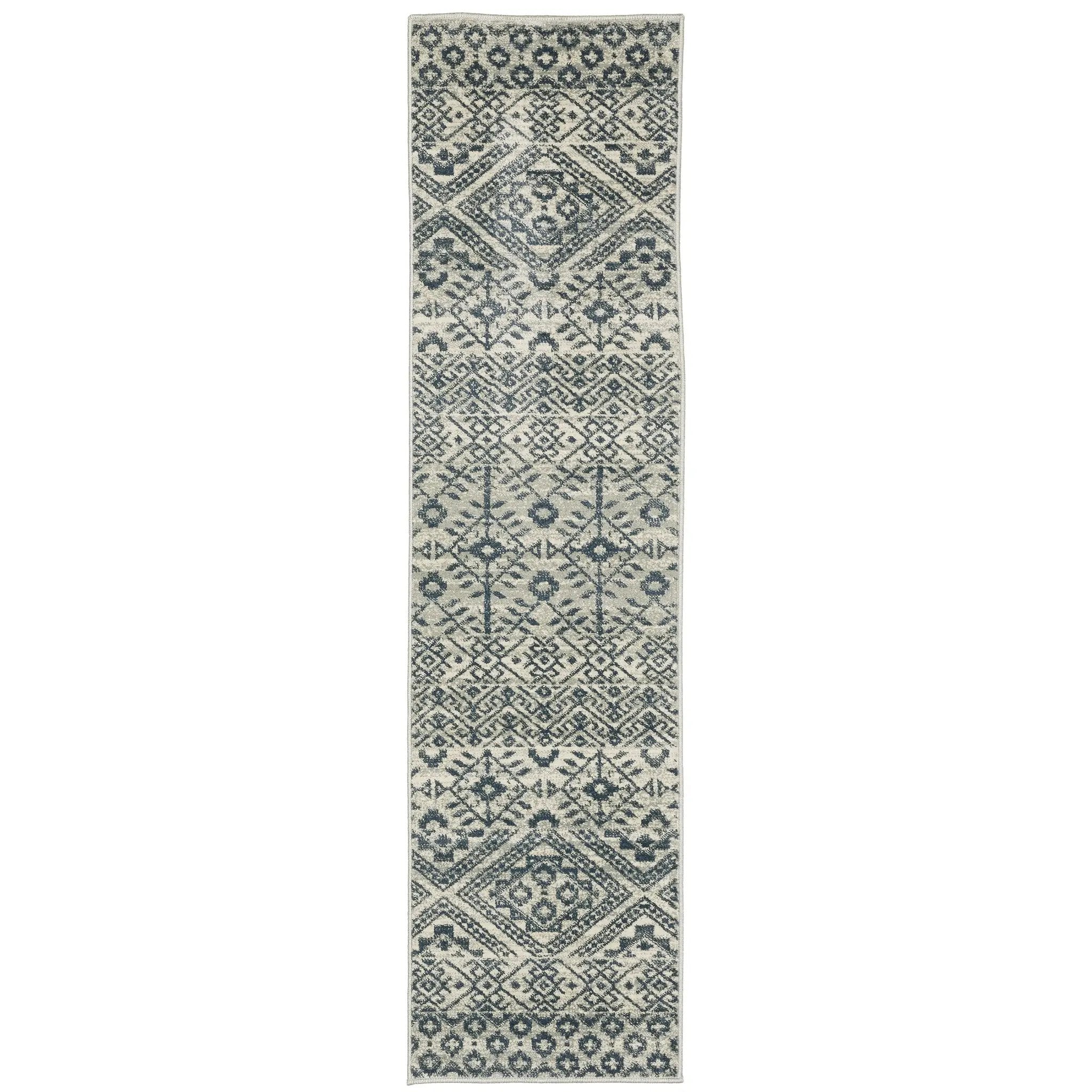 Branson BR02A Blue/ Beige Area Rug by Oriental Weavers